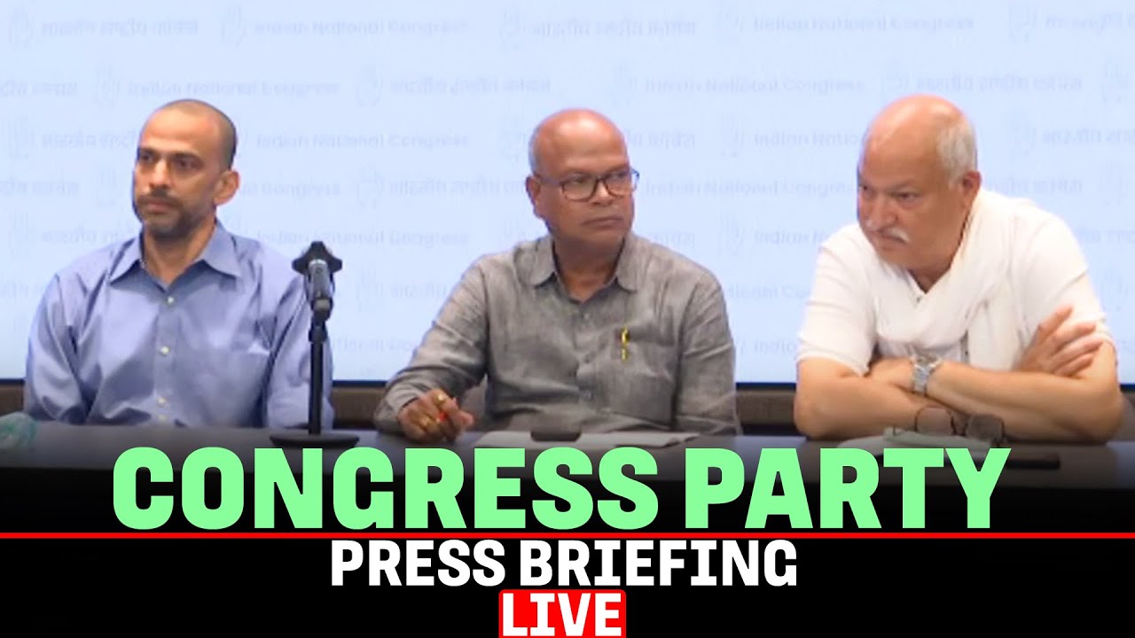 LIVE: Congress Party briefing by Krishna Allavaru, Rajesh Ram and Shakeel Ahmed khan | Bihar SIR