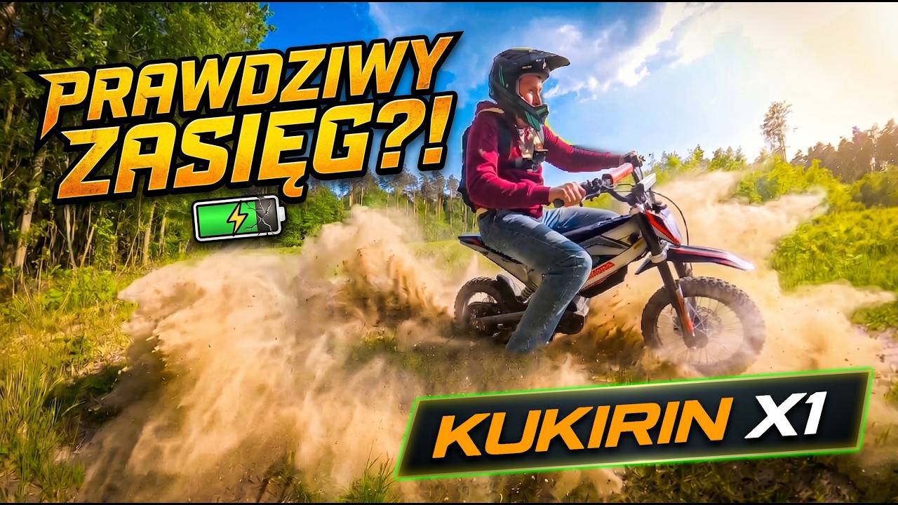 Ile wytrzyma bateria w KuKirin X1? Sprawdzam zasięg. Jazda po lasach!