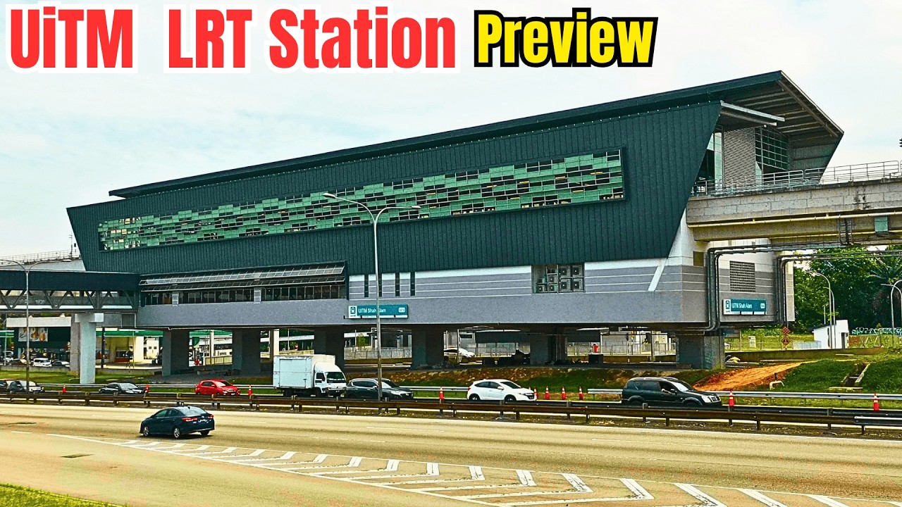 UiTM Shah Alam LRT Station on LRT Shah Alam Line (LRT3)  -  Preview