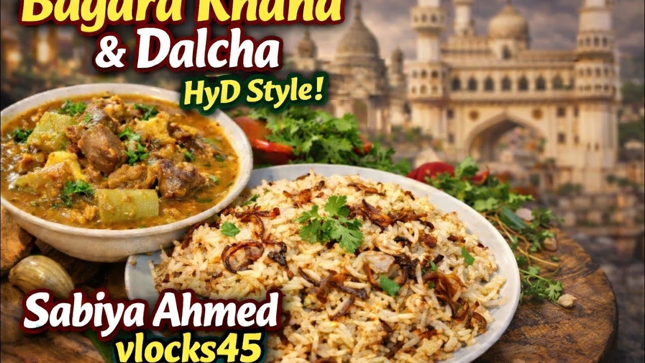 2 in 1 Delicious Hyderabadi Dalcha Bagara khana recipe #Viral#YouTube 👍