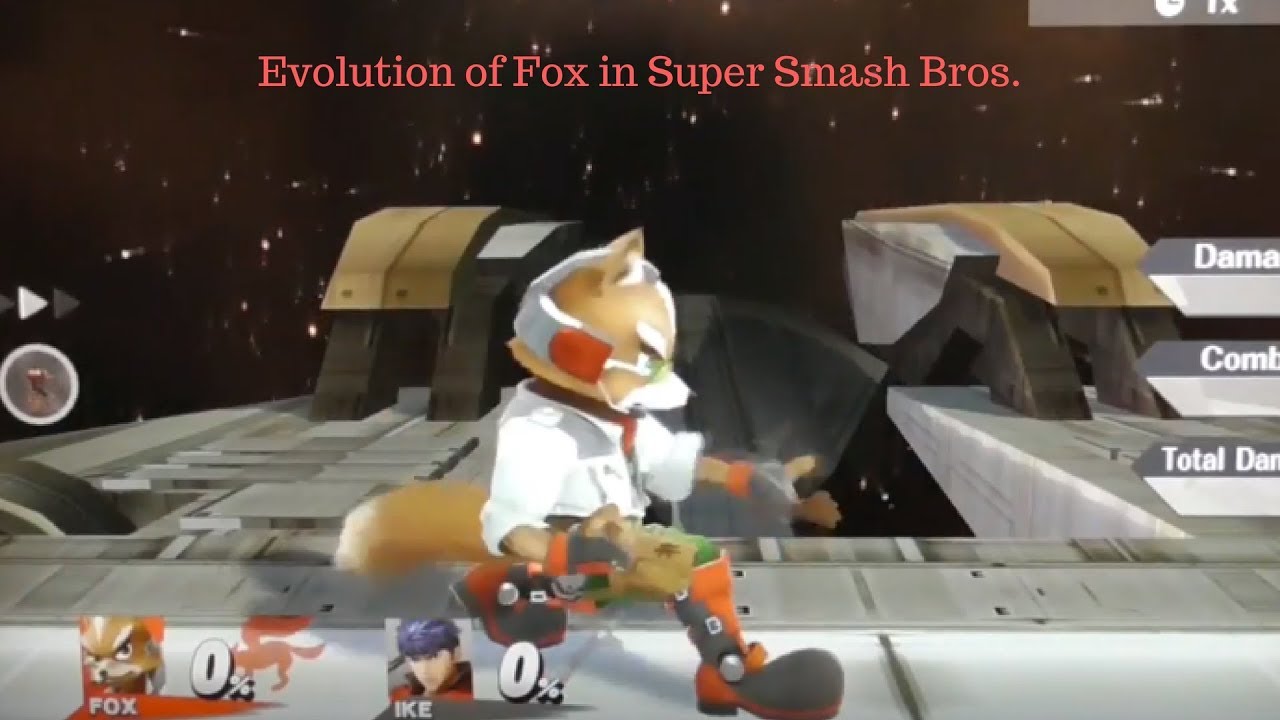 Evolution of Fox in Super Smash Bros (Graphics, Moveset, Sound Clips Animations & More!)