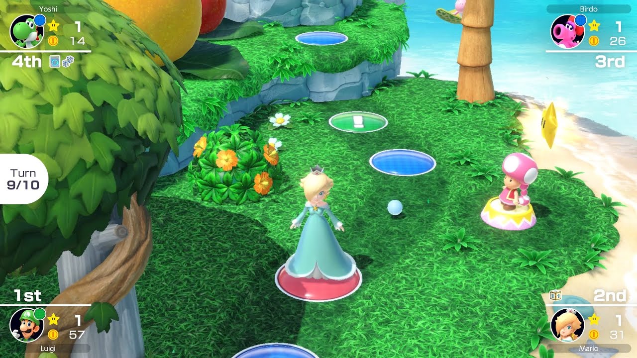 Mario Party Superstars #747 Yoshi's Tropical Island Rosalina vs Birdo vs Luigi vs Yoshi