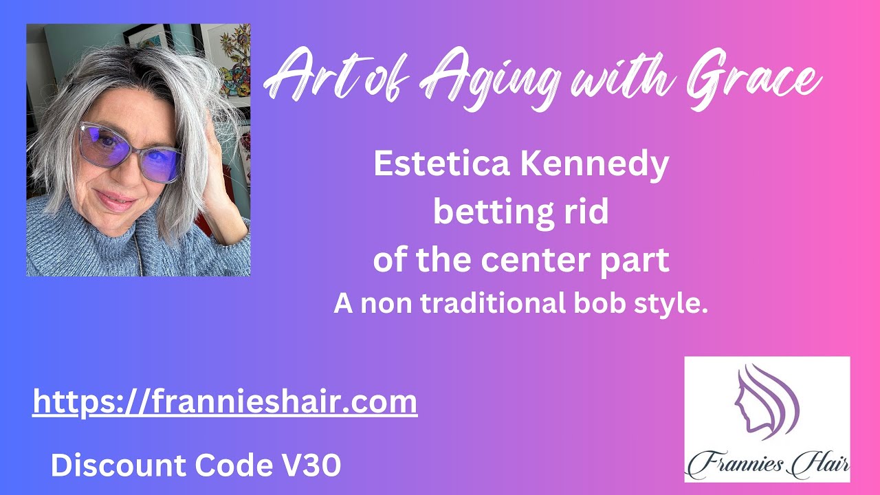 Estetica Kennedy loses her center part & gets kicky ends.