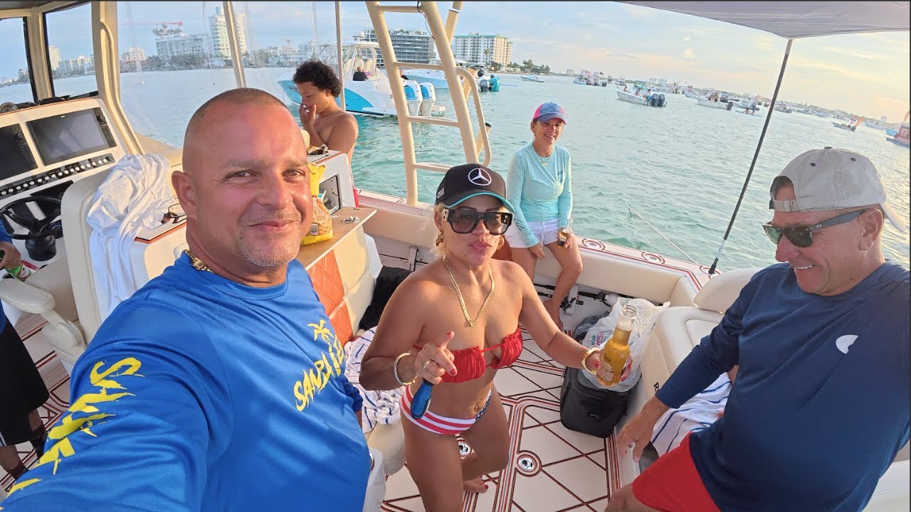 4th of  July  in Miami Haulover Sandbar