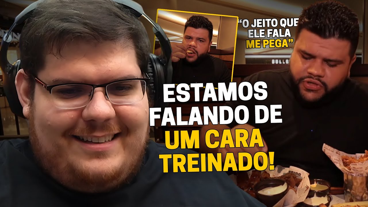 CASIMIRO REAGE: A PRIMEIRA VEZ NO RODÍZIO DO OUTBACK DE UM ATLETA DO ALIMENTO | Cortes do Casimito
