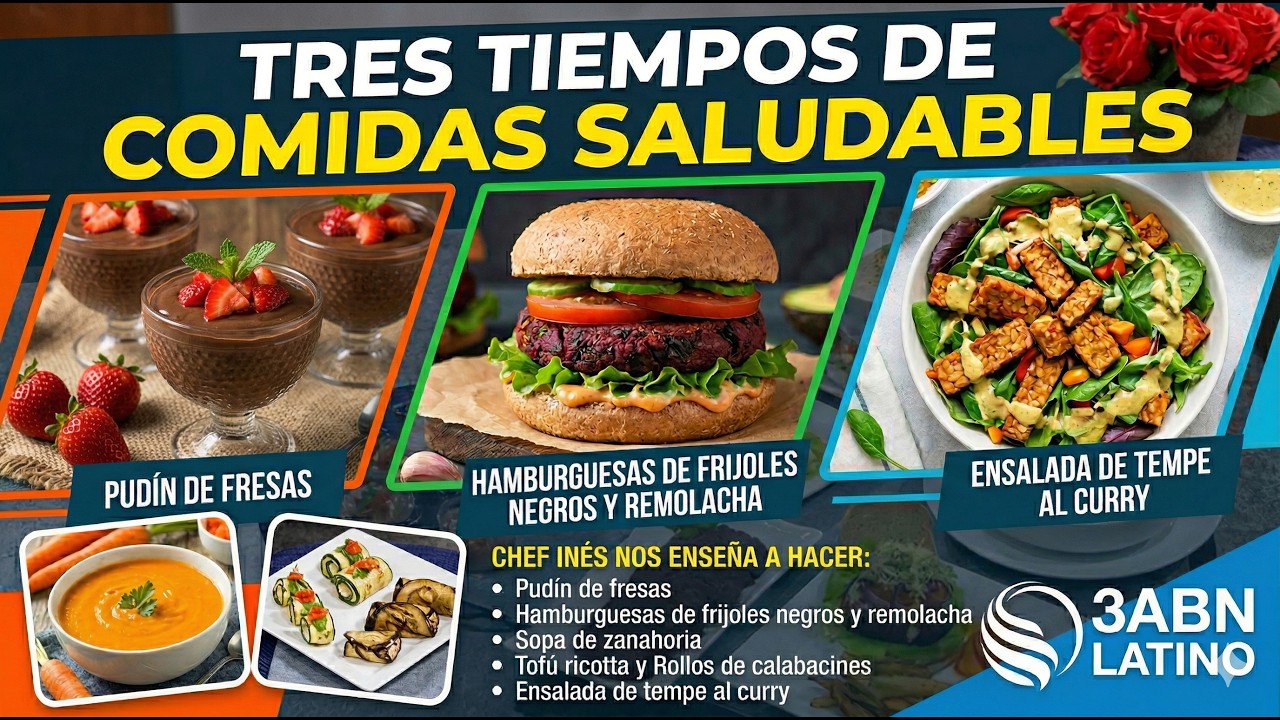 Tres Tiempos de Comidas Saludables