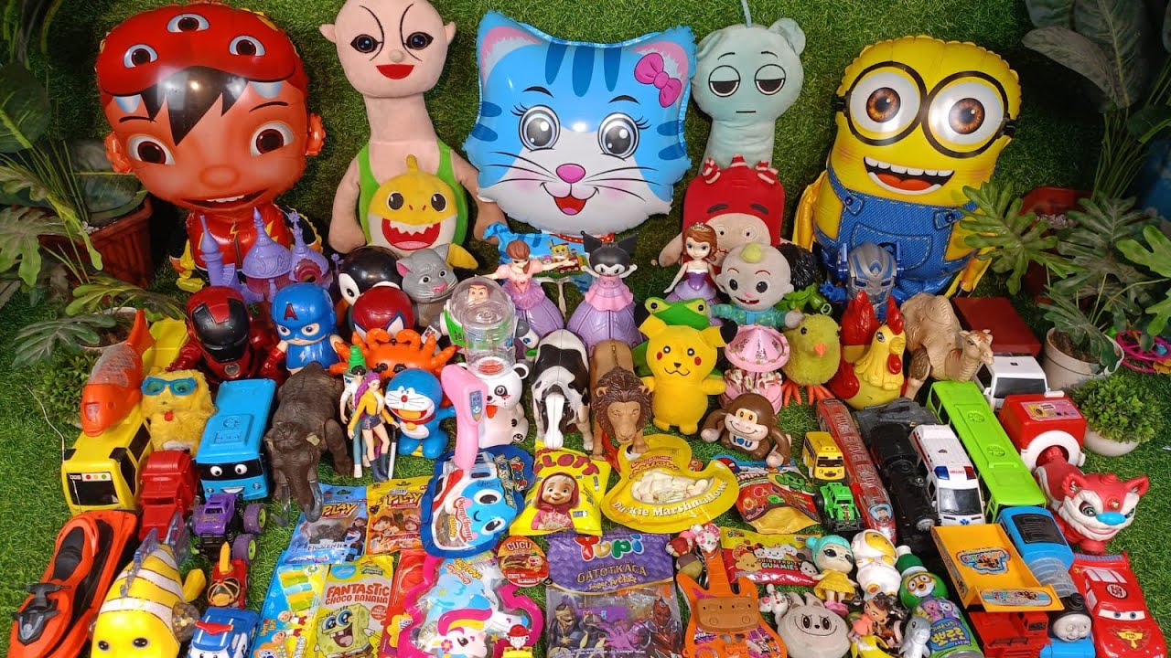 Hunting Eskrim Masak Masakan Dokteran Permen Yupi Baby Shark Marsha and TheBear Bebek Ikan koi124