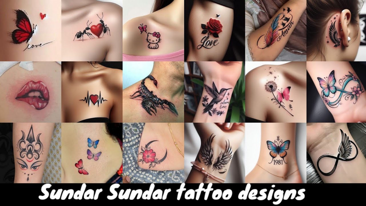खूबसूरत टैटू डिजाइन फोटो | tattoo design photo | tattoo video