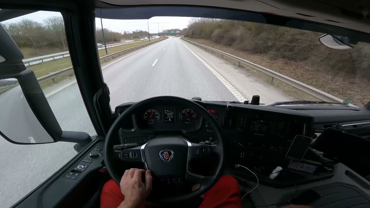 PoV Driving Scania P410 - 115km - 23-03-2021