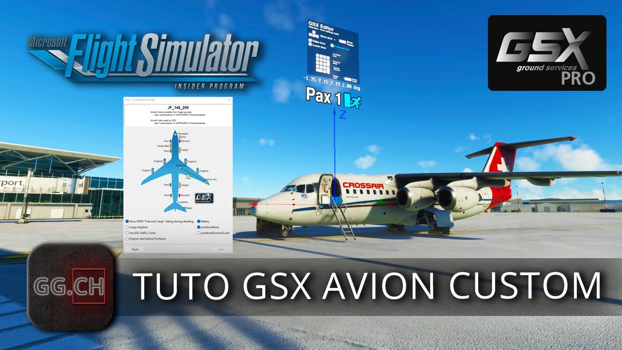 Microsoft Flight Simulator - FR - TUTO GSX | Personnaliser un avion de zéro...