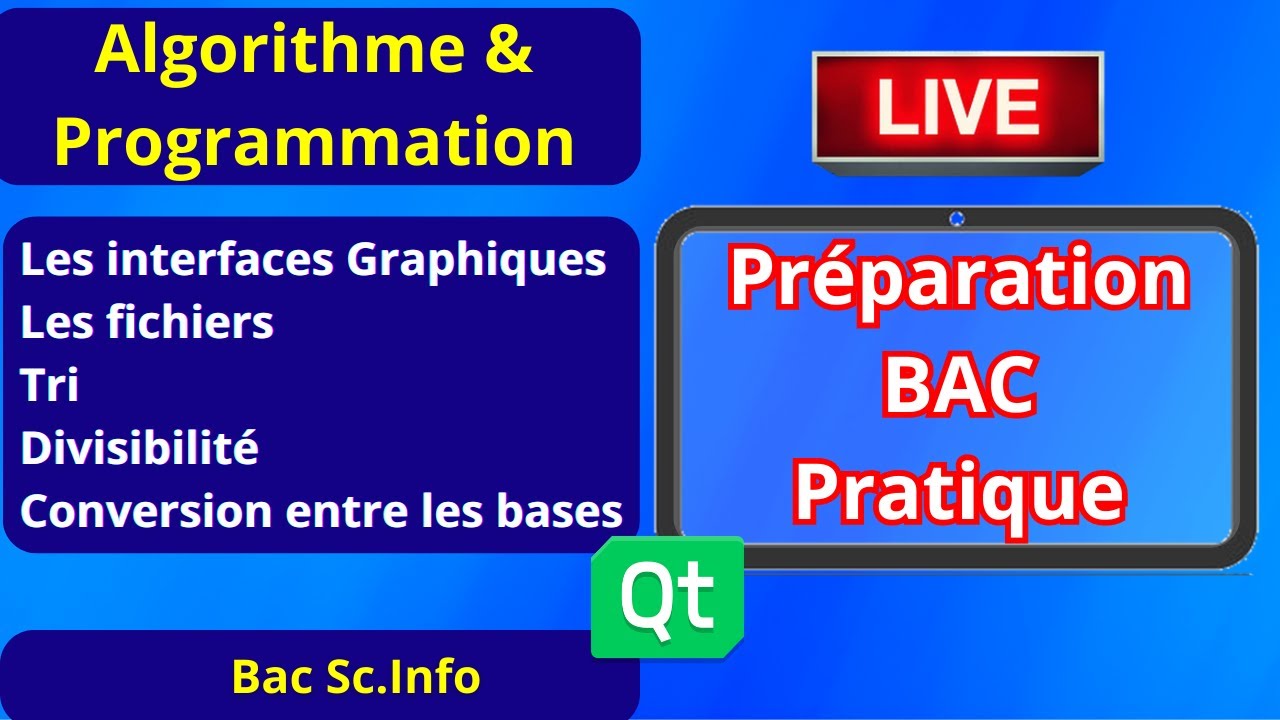 Algo et programmation | BAC Info | Préparation Générale BAC Pratique