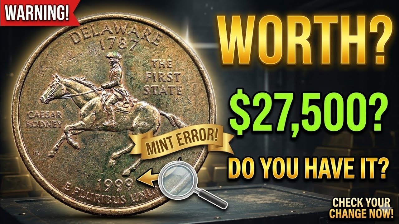 Wait! Do Not Spend This 1999 Delaware Quarter! (Rare State Coin Error?)