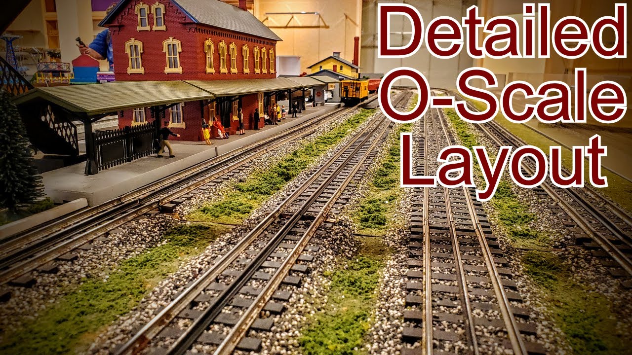 Highly Detailed O Scale Train Layout - Anthracite Hi-Railers