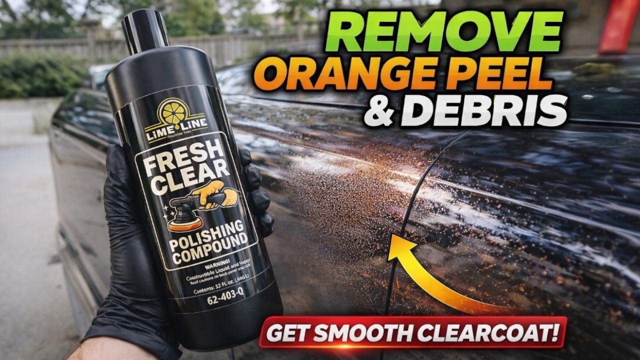 How to Remove Orange Peel in Automotive Clearcoat | Cut & Buff Tutorial Live
