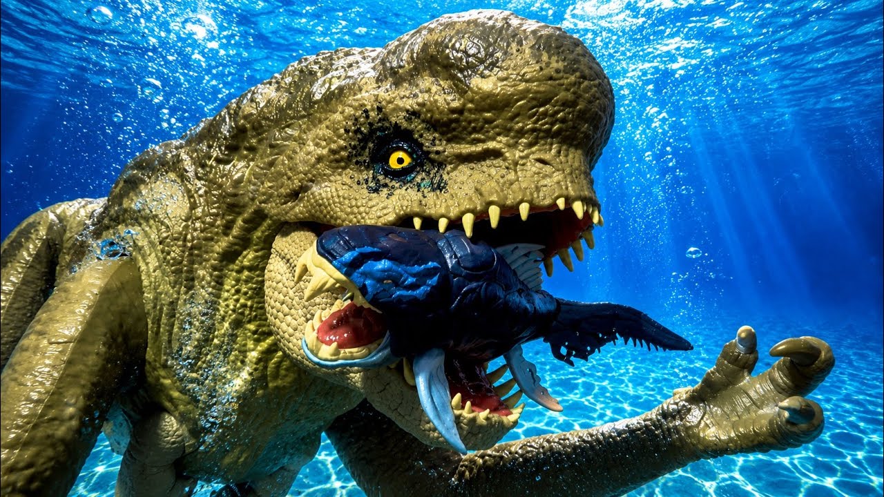 &iexcl;EL DISTORTUS REX EN LA ALBERCA VS EL PEZ MORDEL&Oacute;N! 
