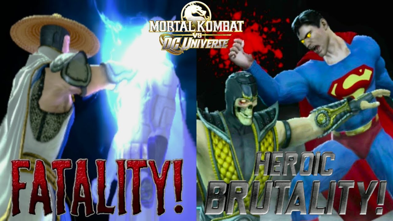 Mortal Kombat vs DC Universe - All Fatalities & Heroic Brutalities (4K 60FPS)