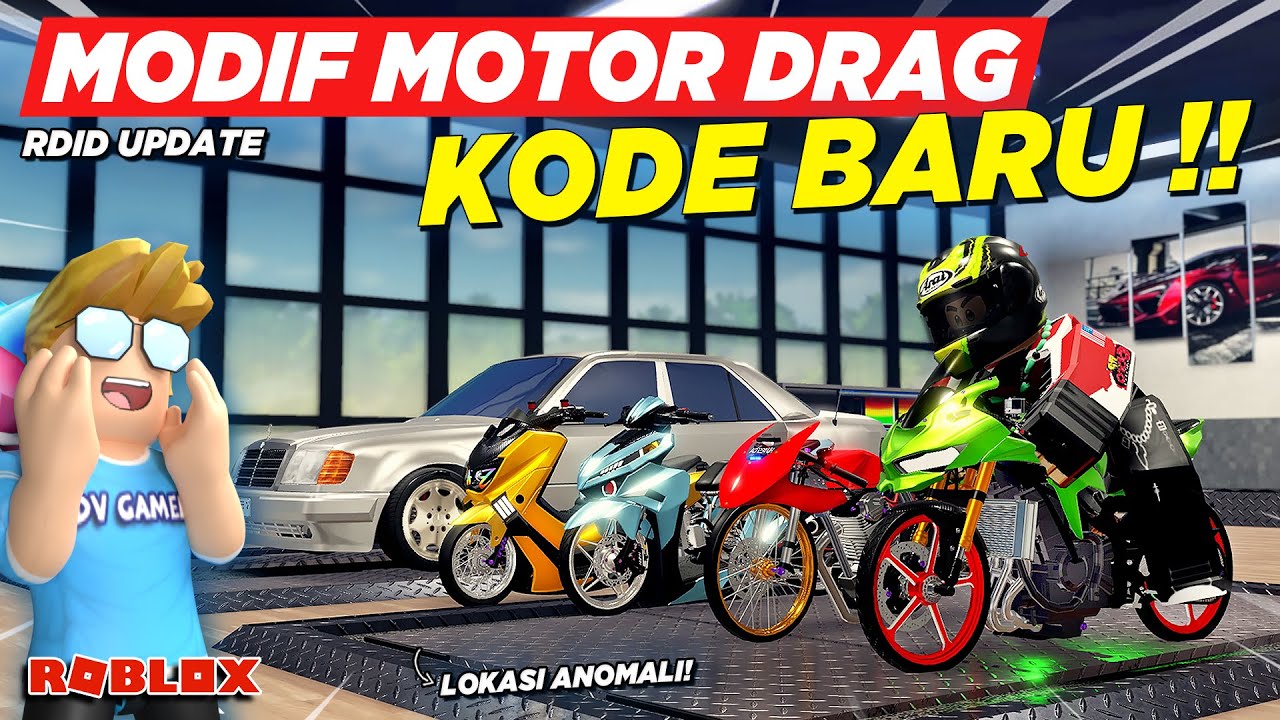 BELI MOTOR DRAG LIMITED MODIFIKASI MESIN DAN KODE REDEEM BARU !! REVIEW RDID UPDATE - Roblox