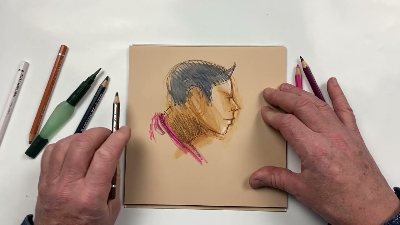 Jens Hübner urban sketcher presents The Grey & The Cappuccino Pad with hints how to use toned papers