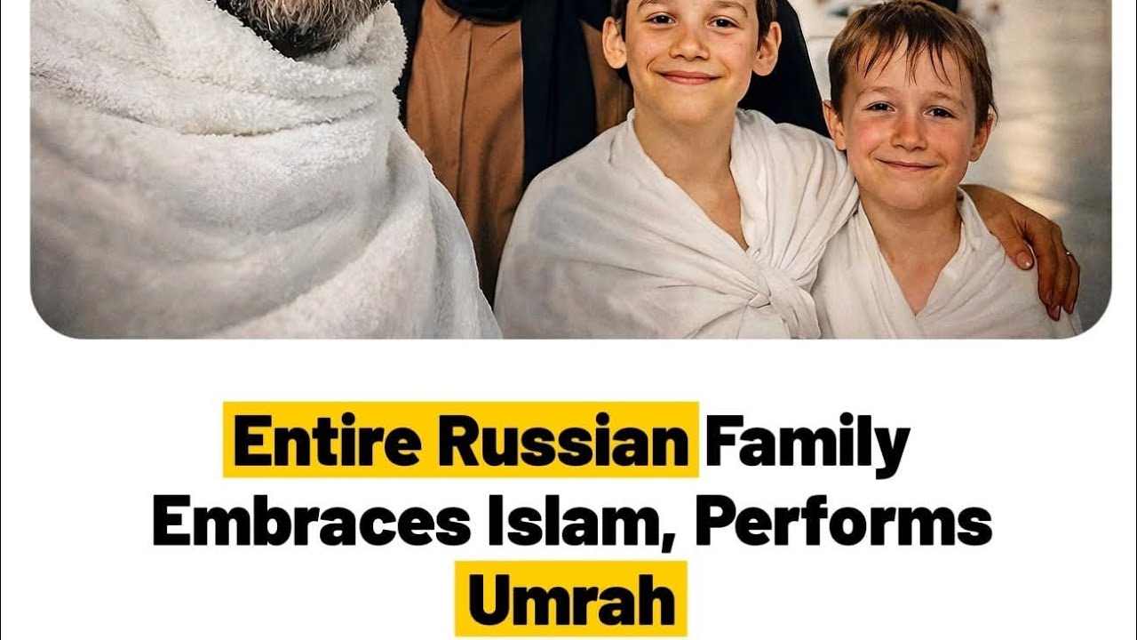 ASSALAMUALAIKUM 🌹 Entire Russian 🇷🇺 Family Embrace Islam performs Umrah Alhamdulilah ❤️#foryou #fyp 