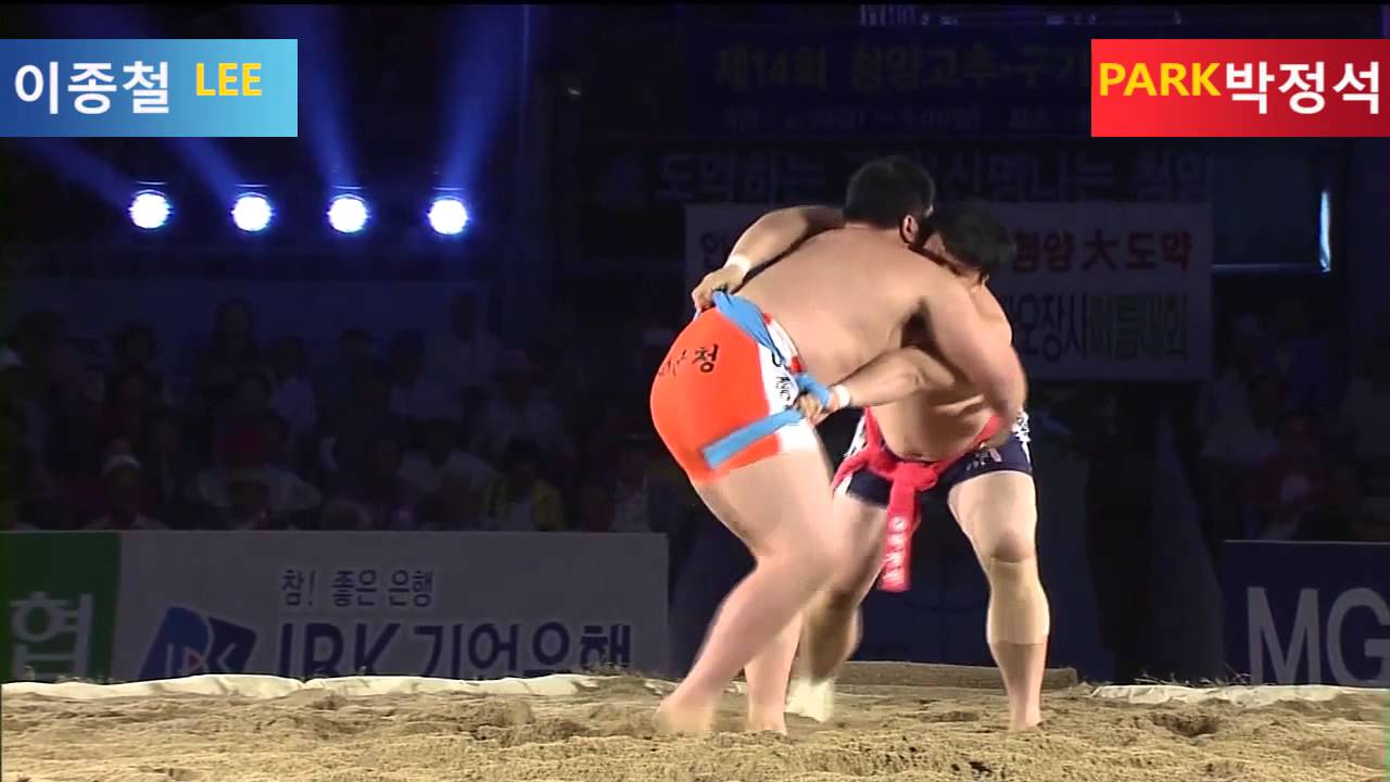 씨름 명장면 씨름 기술 뿌려치기 하이라이트