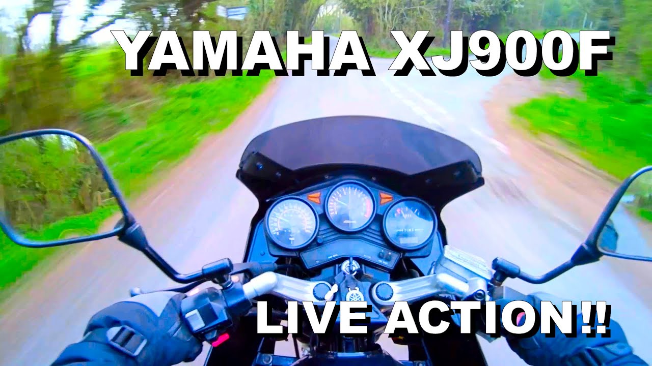 LIVE ACTION MOTORCYCLE FOOTAGE YAMAHA XJ900 F
