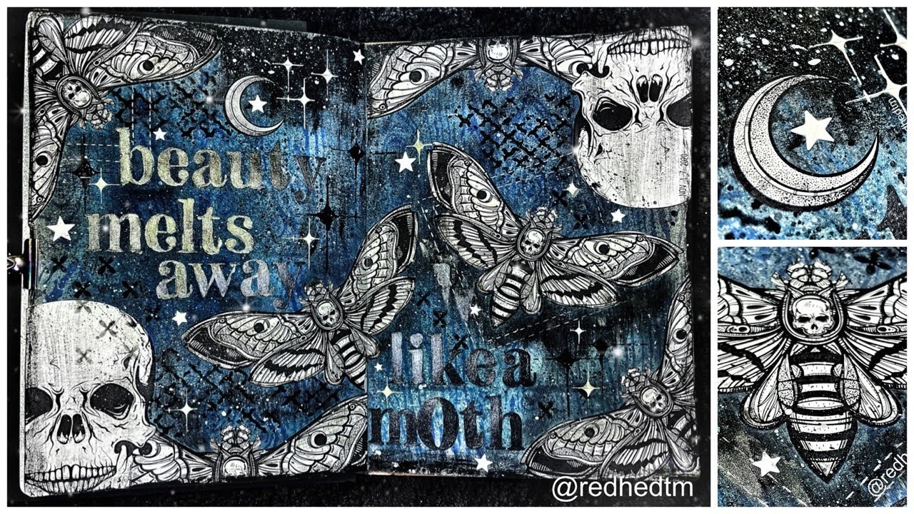 MIXED MEDIA ART JOURNAL Process: 