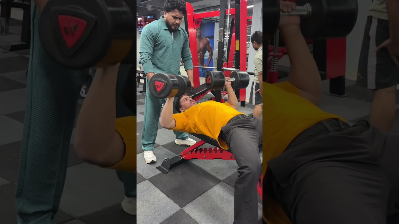 Chest workout ll DUMBBELL PRESS ll 