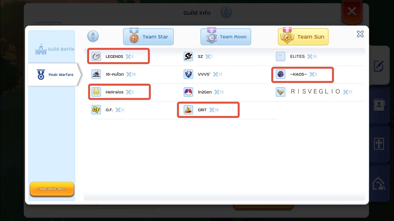 [Ragnarok M] - LEGENDS WOC  - 28/12/2025 vs Hellarios -KAOS- GRIT