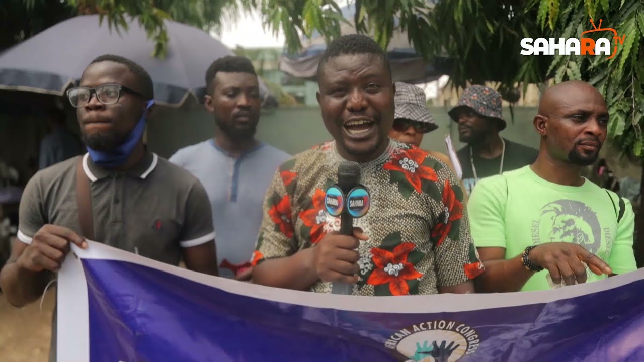 AAC Members Protest Against Party Imposters At LASIEC Office