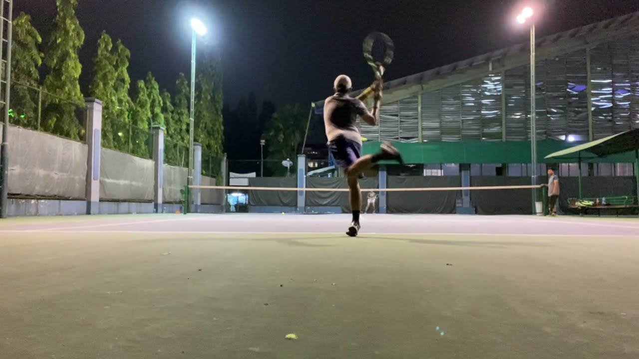 Night practice session with the wife