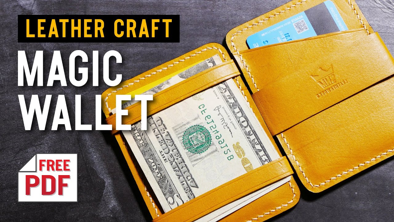 [가죽공예]요술지갑 만들기+패턴 ; [leather craft]making a magic wallet + PDF pattern
