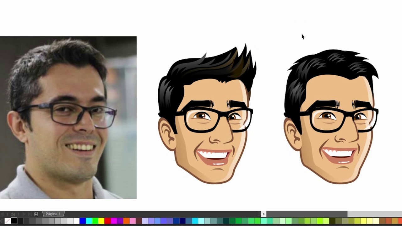 Caricatura rápida em menos de 20 minutos