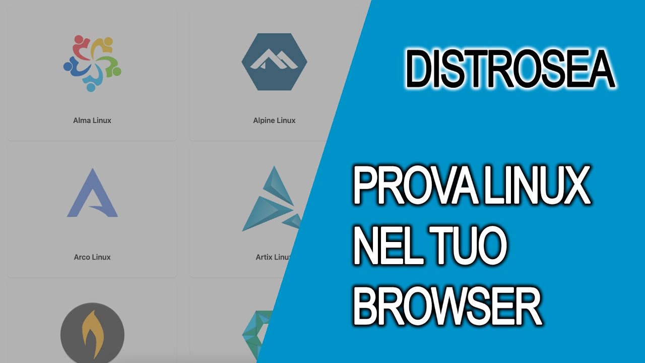 Distrosea - Prova Linux nel tuo Browser