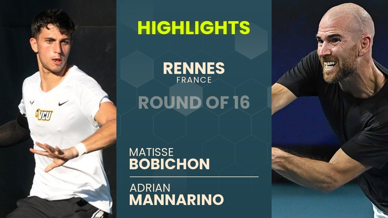 Matisse Bobichon vs Adrian Mannarino Highlights | Rennes 2026 Round of 16