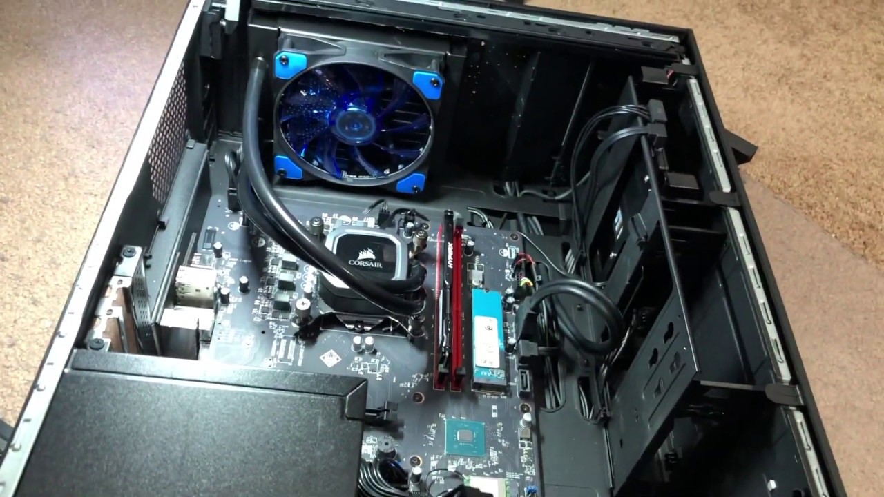 Установка процессорного кулера AIO для HP Omen Obelisk