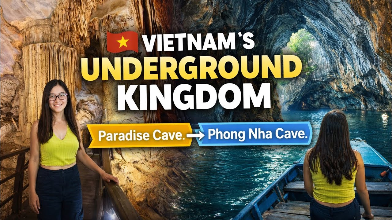 Vietnam’s underground kingdom 🇻🇳 Paradise Cave → Phong Nha Cave 🏔️