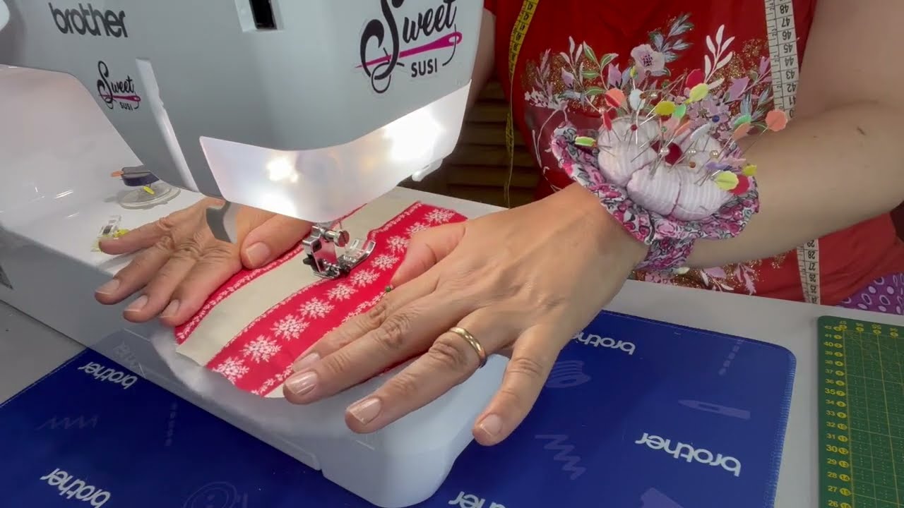 🎄IDEA  facilissima con tovagliolo e ritaglio di stoffa | presine tonde | tutorial Natale susi 886