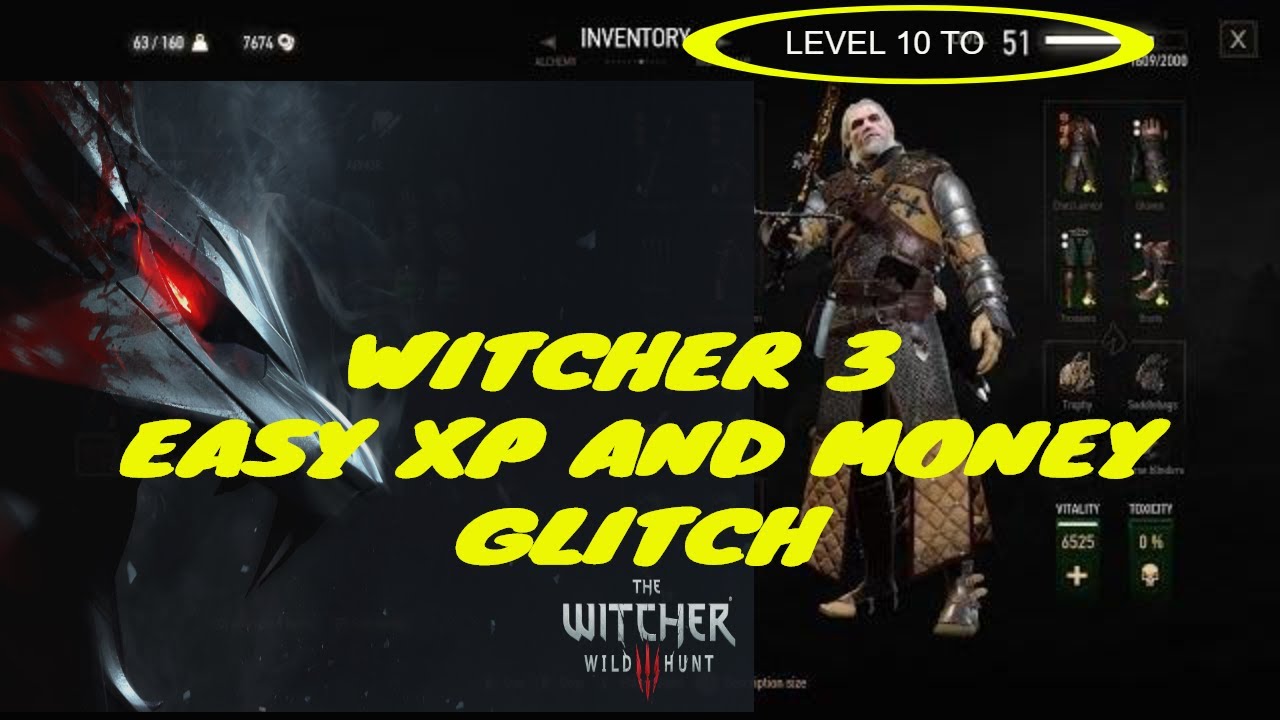 WITCHER 3, XP GLITCH (2019 STILL WORKING)