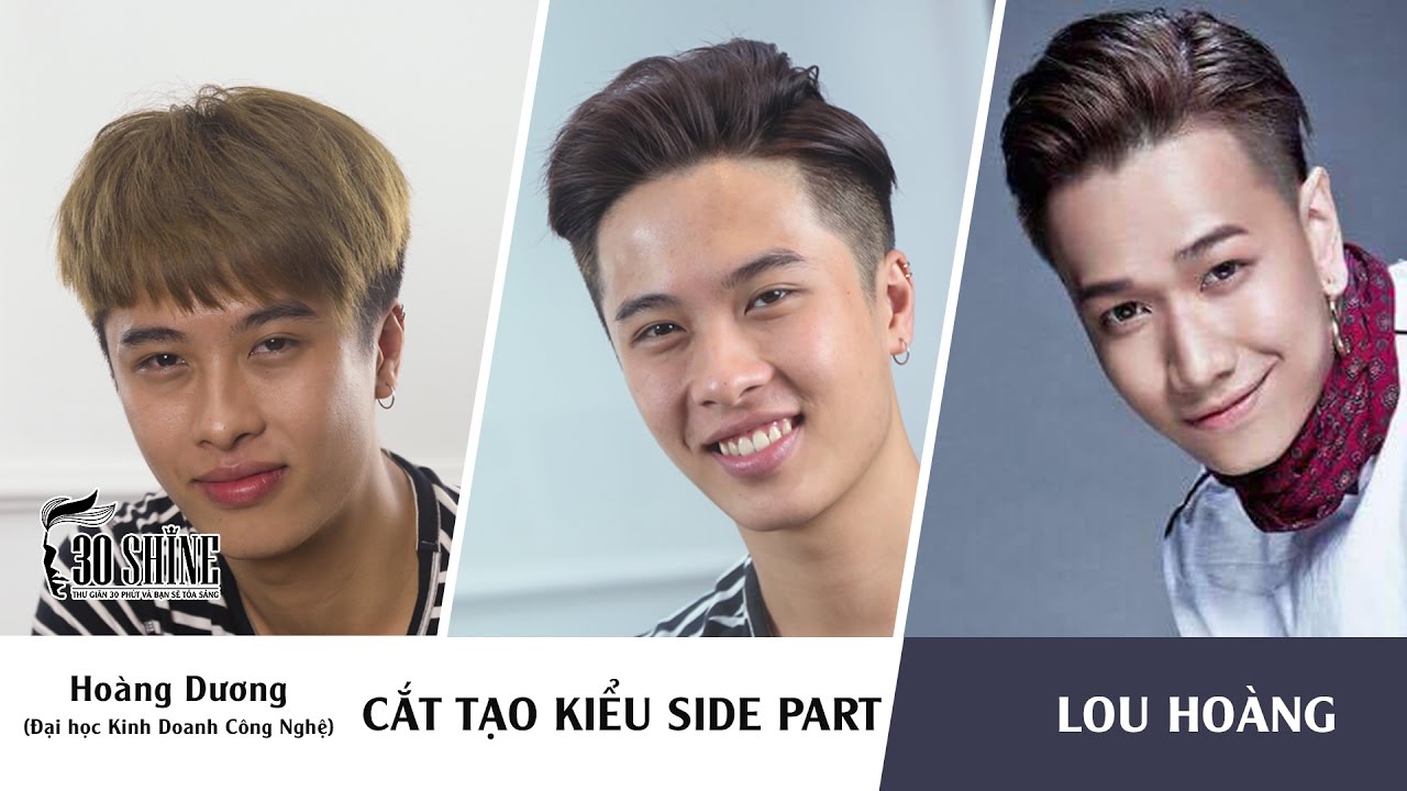 Cắt tạo kiểu Side Part | Phong cách Lou Hoàng | Hoàng Dương