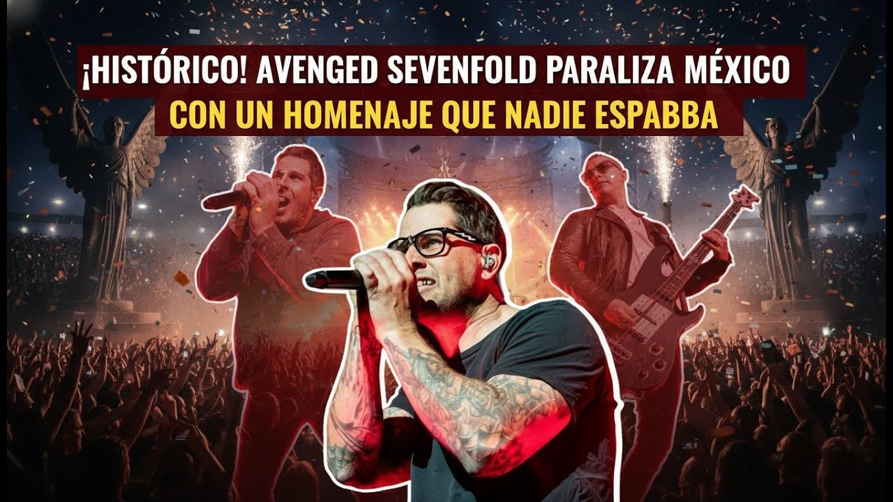 ¡Histórico! Avenged Sevenfold paraliza México con un homenaje que nadie esperaba