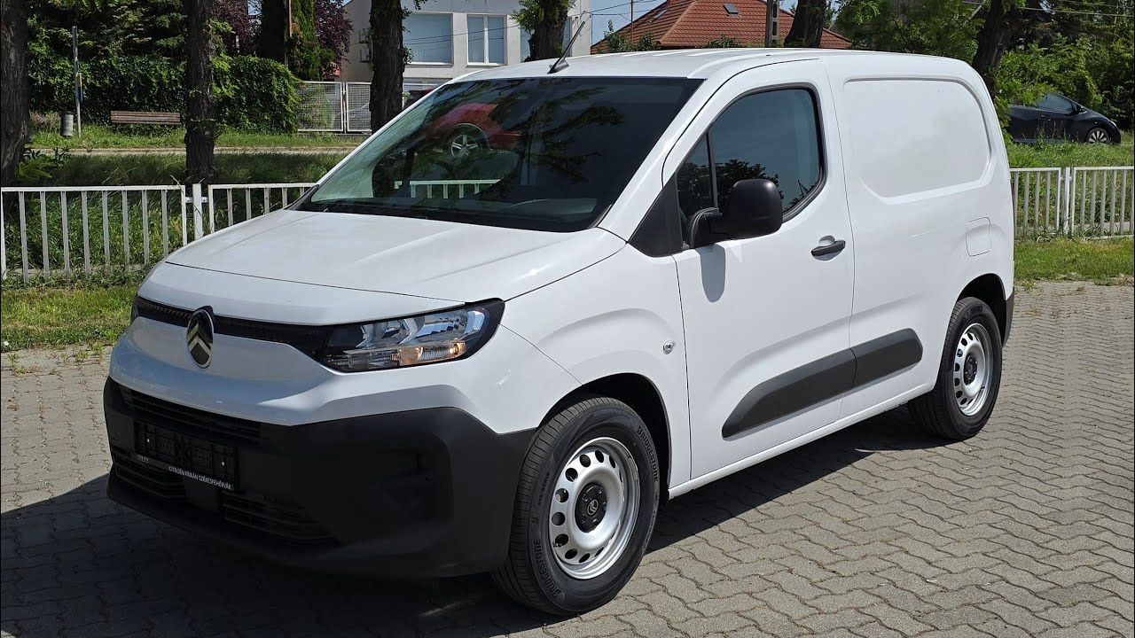 NEW 2024 Facelift Citroën ë-Berlingo Van Club 50 kWh 100 kW 136 HP Icy White