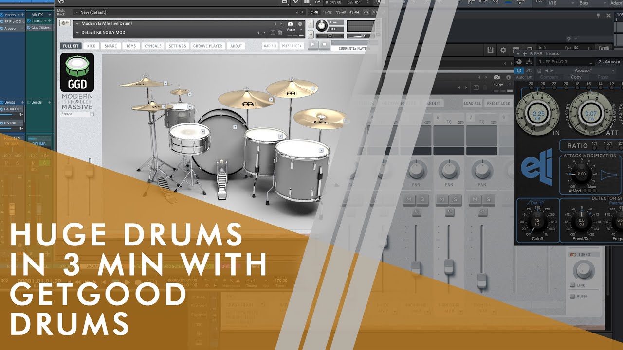HUGE DRUMS in 3 minutes (GGD Modern & Massive)