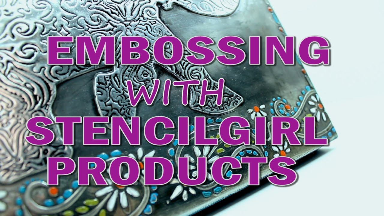 Тиснение по металлу с использованием продукции StencilGirl