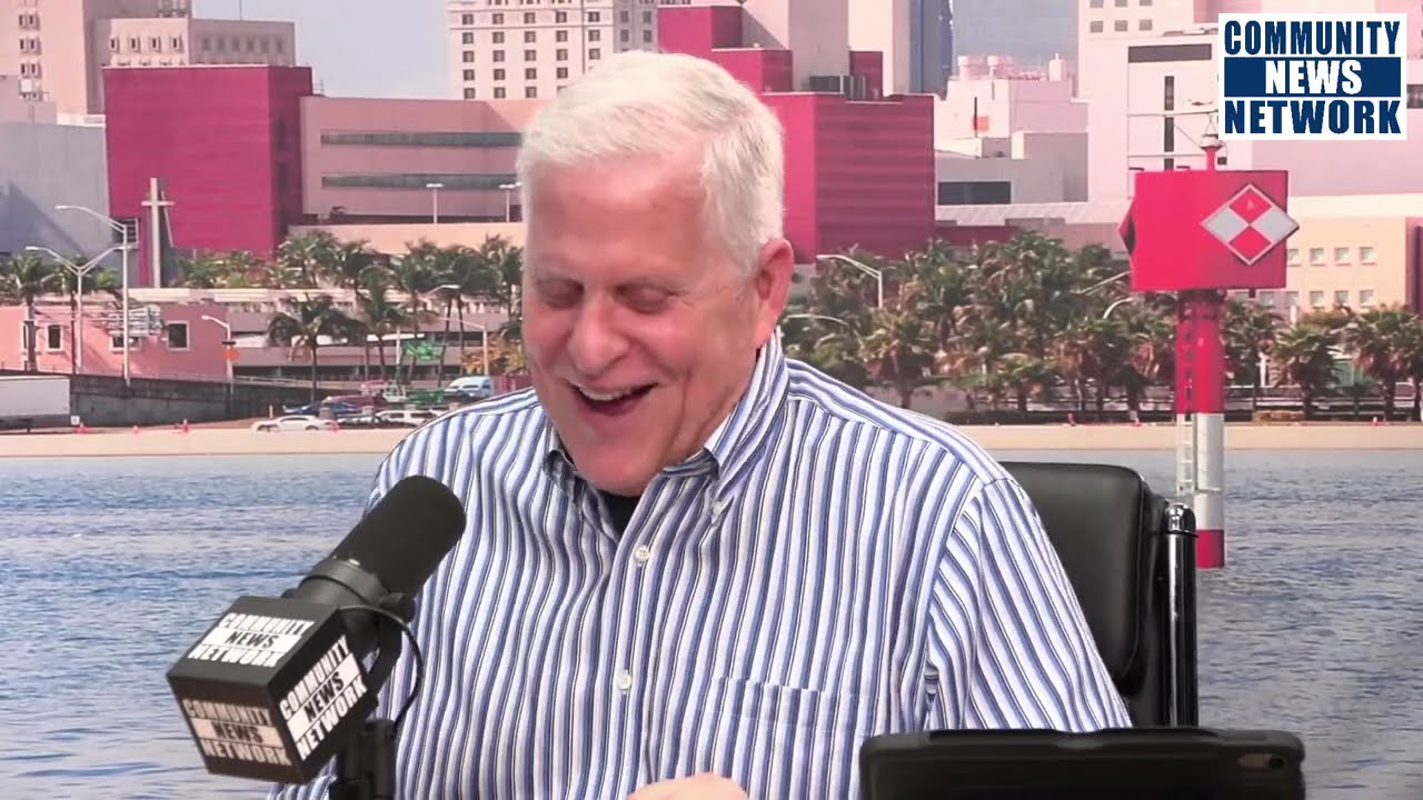 Michael Miller talks with Brian Corey, Commissioner of Group 3 in South Miami