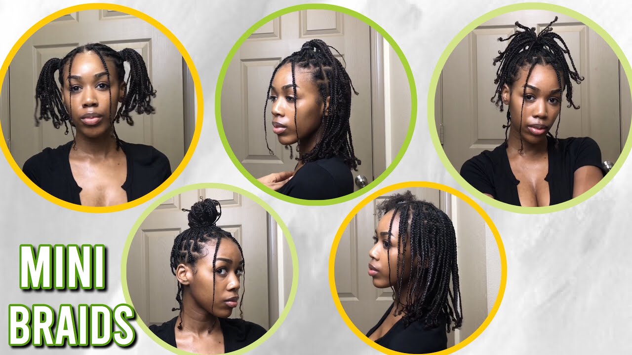How To: Mini Braids + 4 Ways to Style them || Type 4 Natural Hair