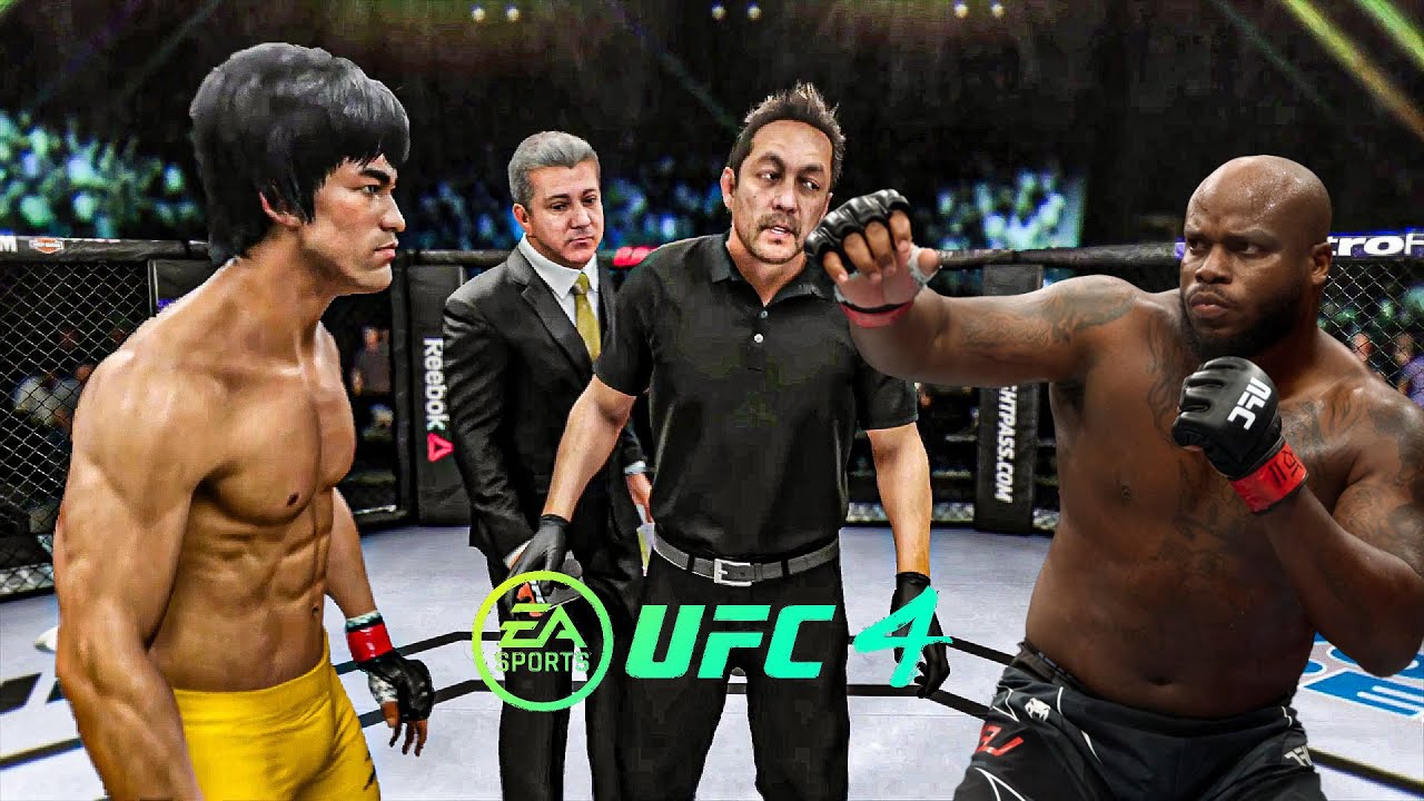 Брюс Ли против Деррика Льюиса EA Sports UFC 4 Бойцовский клуб Брюса Ли 🔥🐲