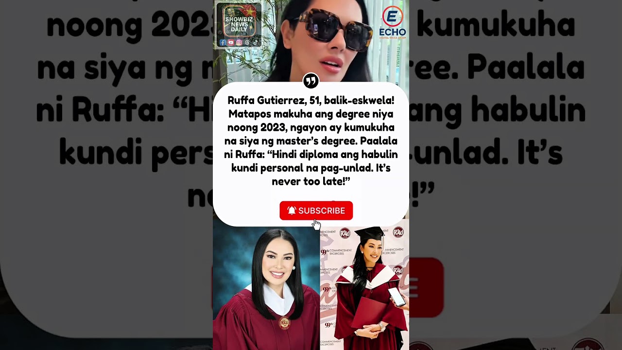 Ruffa Gutierrez, 51, Balik-Aral para sa Master’s!