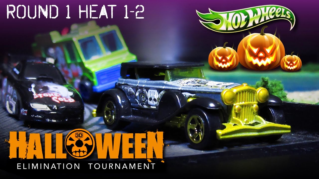 Гонка литых машин на Хэллоуин 2019 (раунд 1, заезды 1-2) 1:64 Diecast Racing