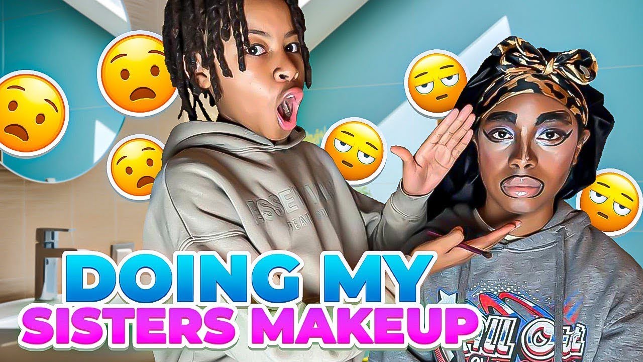 Vlogmas Day 10: Brother Does Sisters Makeup: Has To Go Out Like That