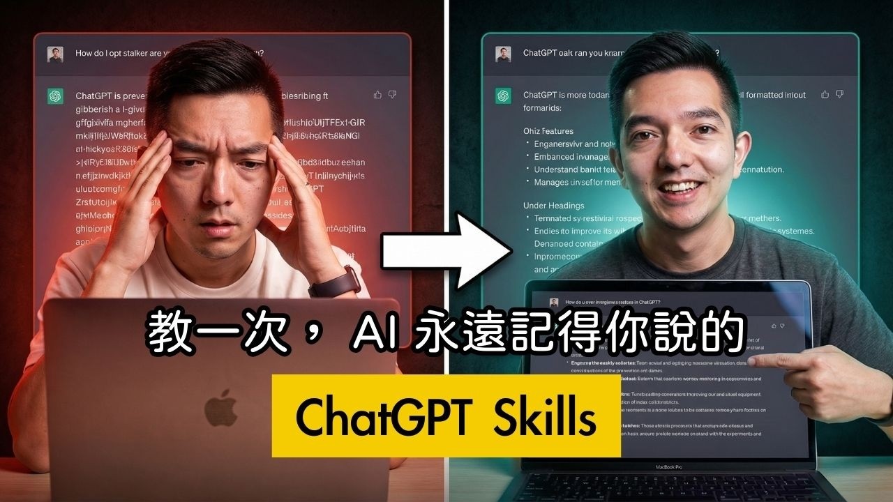 ChatGPT Skills 教學：一鍵標準化輸出內容，告別每次重寫 Prompt